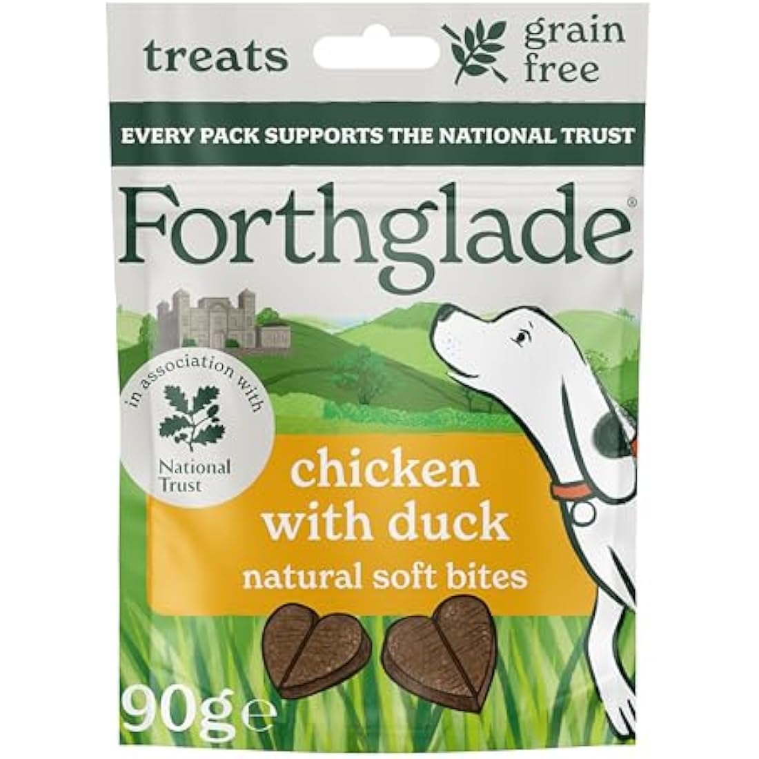 Forthglade Grain Free Dog Treats – Chicken & Duck Soft Bites (8 x 90g)