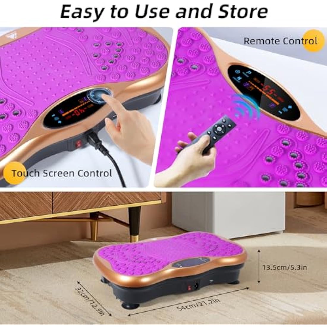 EVOLAND Vibration Plate Exercise Machine | 99 Speed Levels & Bluetooth