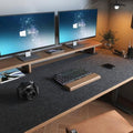 DawnTrees Felt Desk Mat - Extra Large 120x50cm Keyboard Pad, Dark Grey