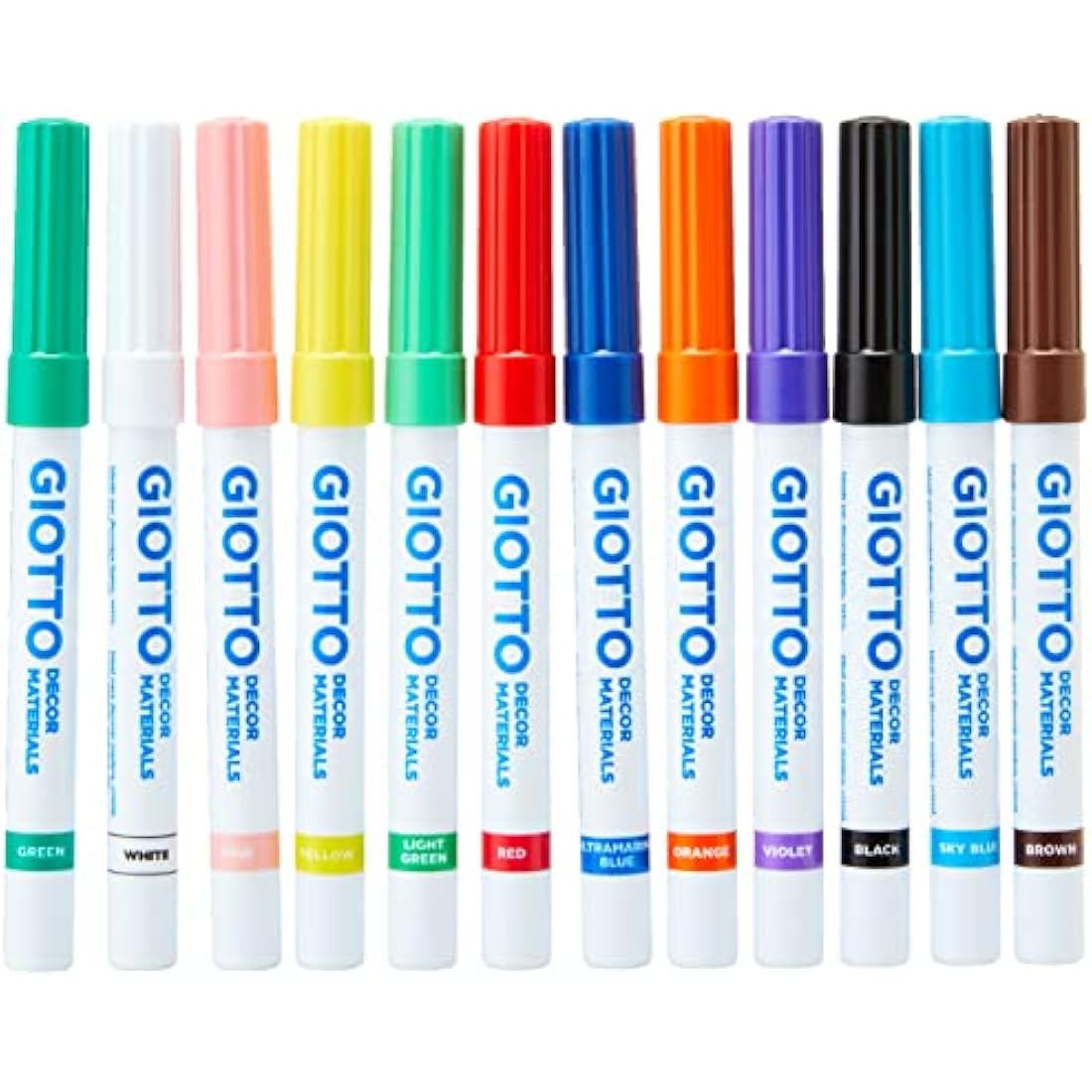Giotto Decor Multi-Surface Paint Markers – 48 Assorted Medium Tip Pens
