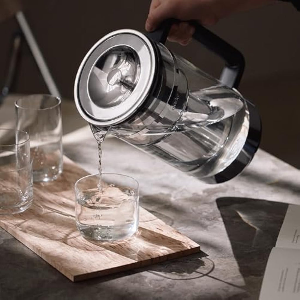 Aarke Purifier Large – Glass and Stainless Steel Water Filter Jug