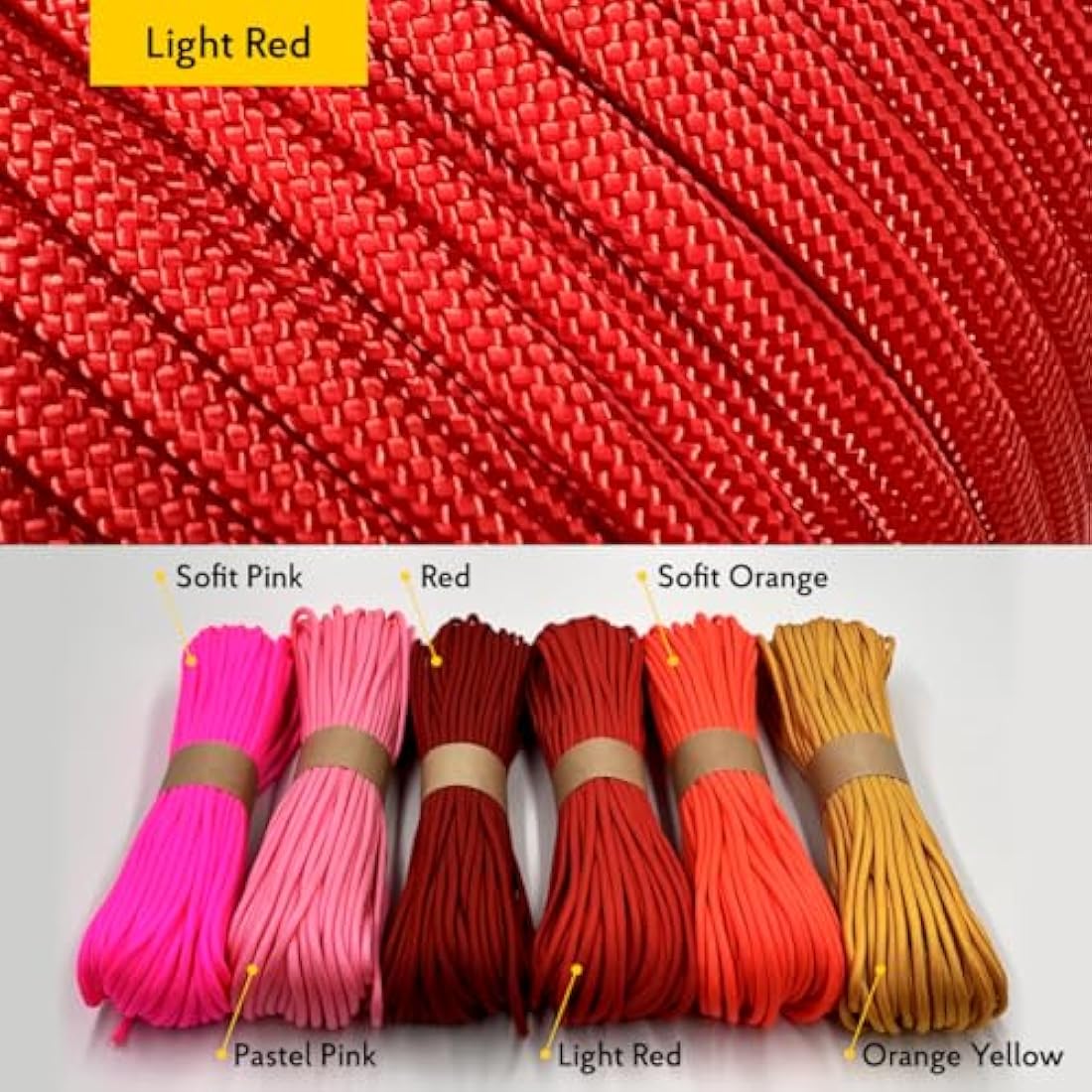 EDCX 550 Paracord Type III – 4mm Nylon Rope for Camping and DIY Crafting