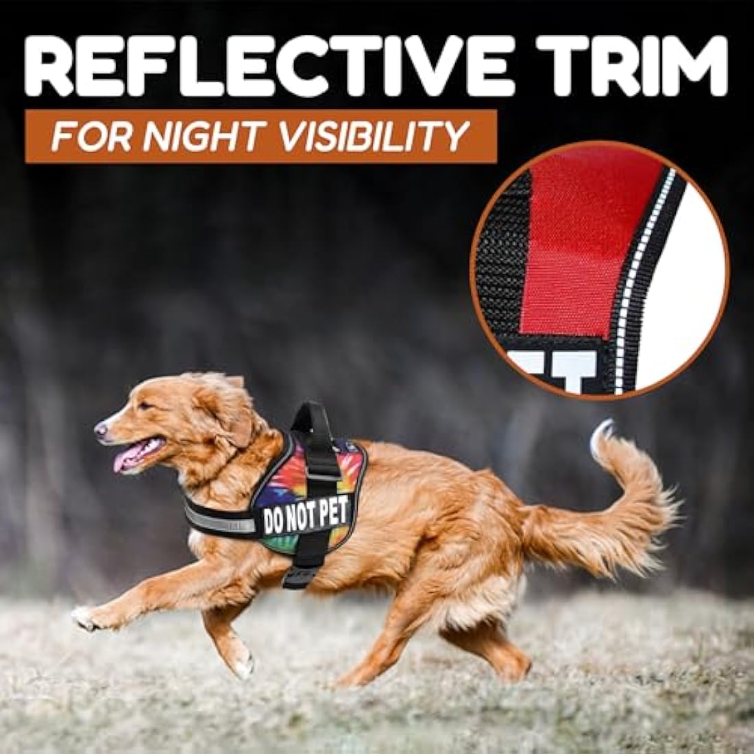 Jolof Store DO NOT PET Dog Vest Harness | Reflective & Adjustable