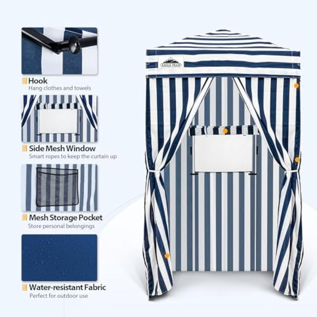 EAGLE PEAK Pop-up Privacy Changing Room – 4x4 Portable Cabana Canopy
