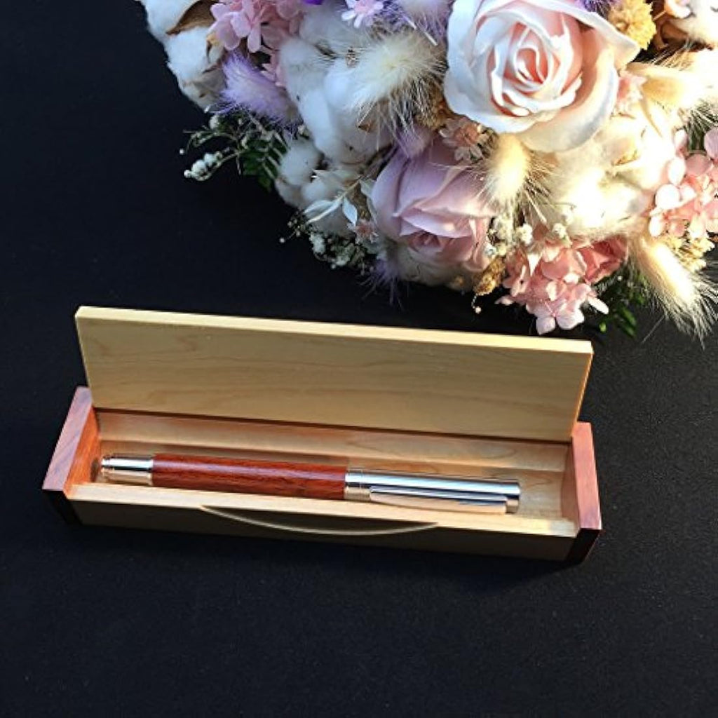 LACHIEVA Rosewood Fountain Pen Gift Set | Schmidt Fine Nib & Wood Box