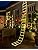 NEXVIN 9.9ft Christmas Ladder Lights with Santa Claus - 338 LED Warm White