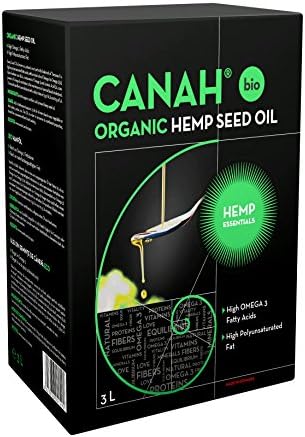 Canah Organic Hemp Seed Oil – 3L Cold Pressed Unrefined Vegan Oil