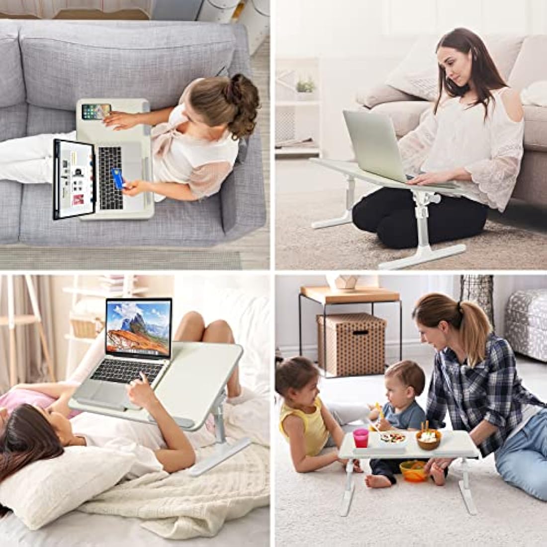 Autumndeer Adjustable Laptop Stand – Foldable Ergonomic Bed Desk