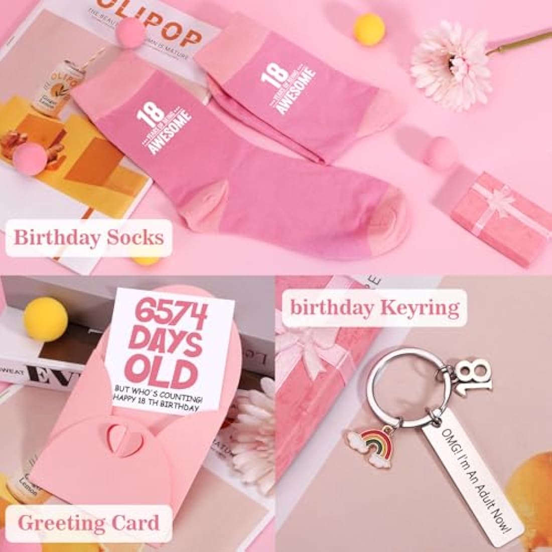 18th Birthday Gift Basket for Girls – 10pc Spa Pamper Box