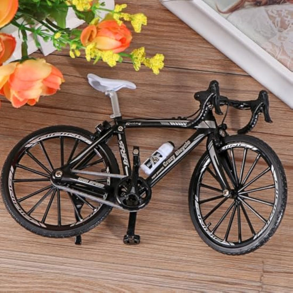 Alloy 1:10 Mini Racing Bike Model – Black Finger Bicycle Toy