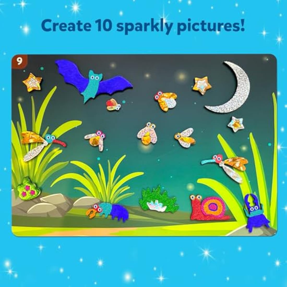Skillmatics Foil Fun Bugs & Butterflies - Mess-Free Art Kit for Kids