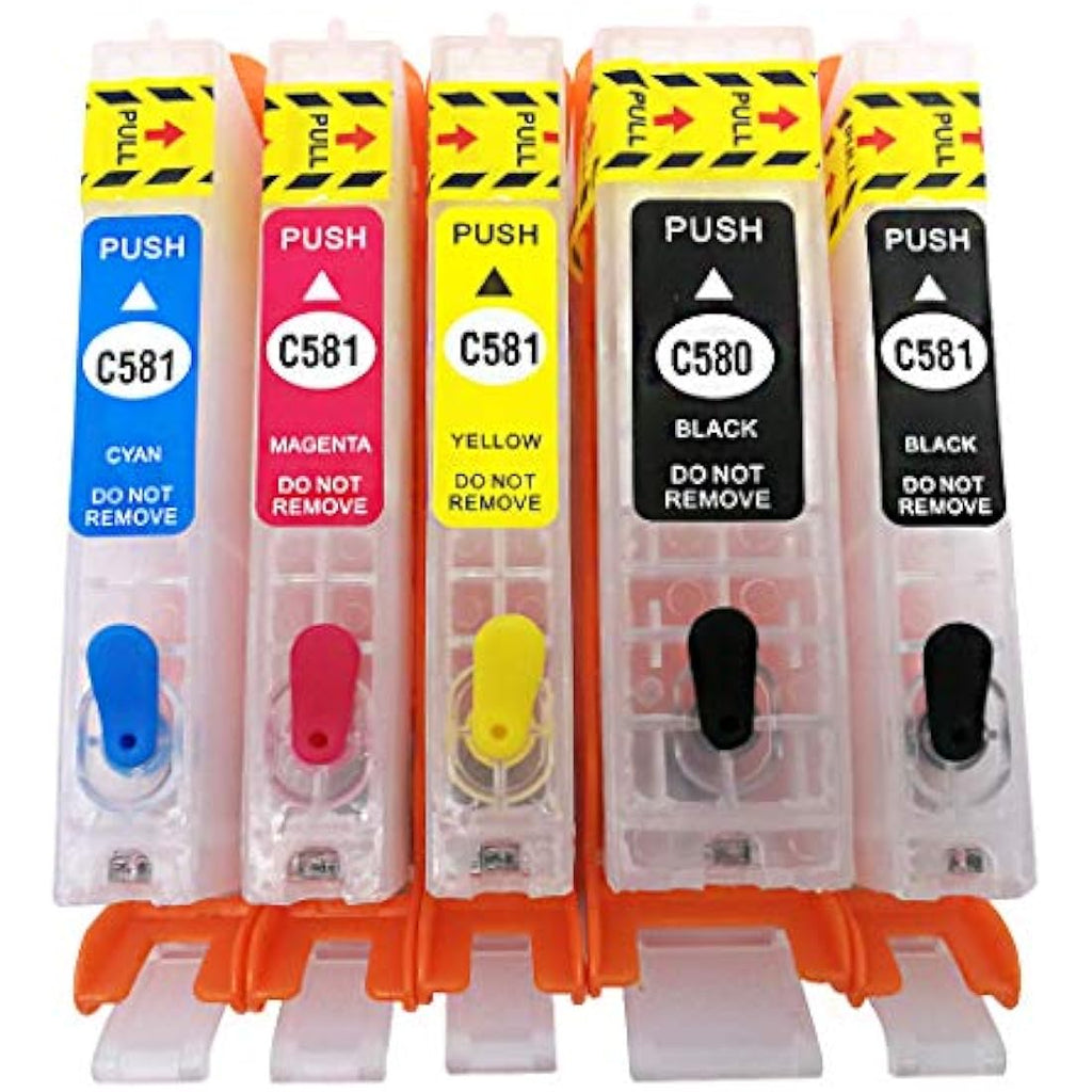 HEMAINK Refillable Ink Kit for Canon PGI-580 CLI-581 XXL Pixma Printers
