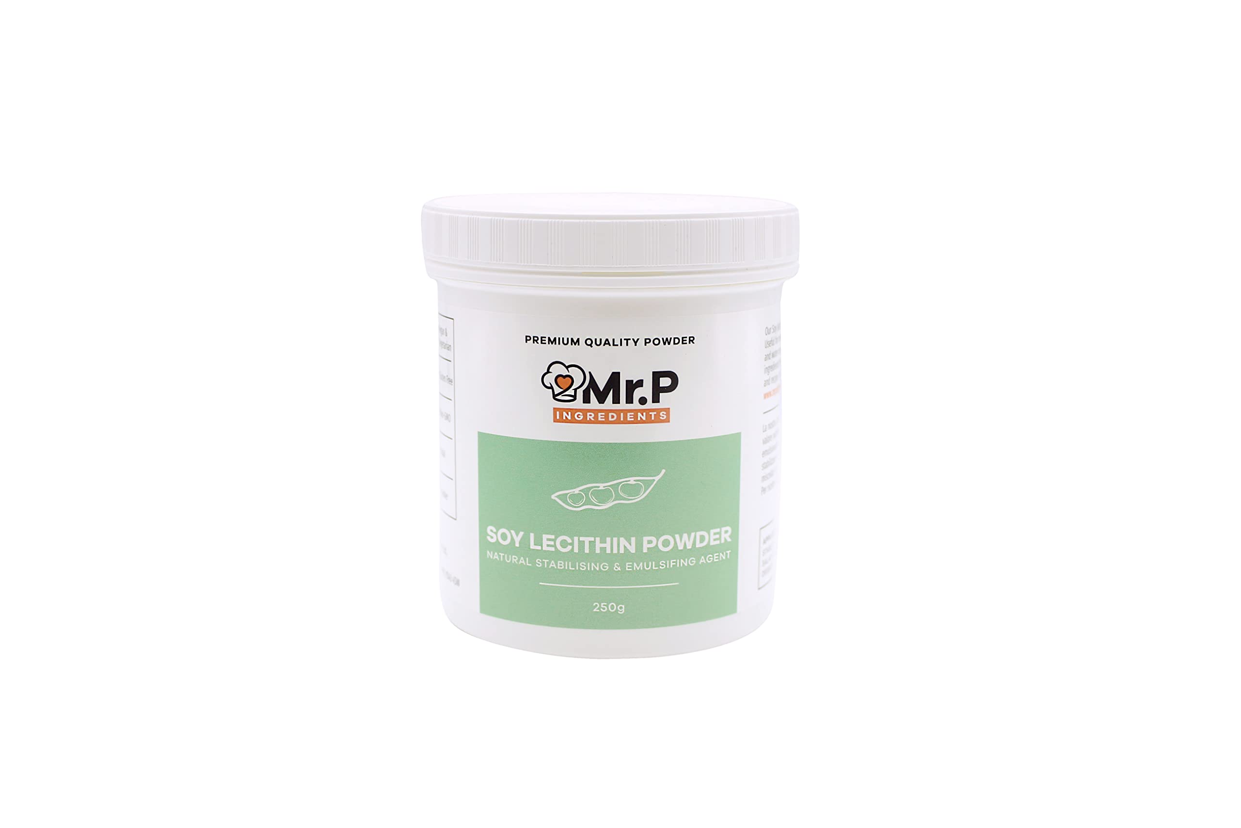 Mr.P Ingredients Soy Lecithin Powder 250g – Vegan Food Emulsifier