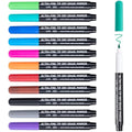 maxtek Ultra Fine Tip Dry Erase Whiteboard Markers - 12 Assorted Colors