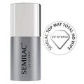 Semilac Matt Top Total No Wipe Gel Polish – UV LED Matte Top Coat 7ml