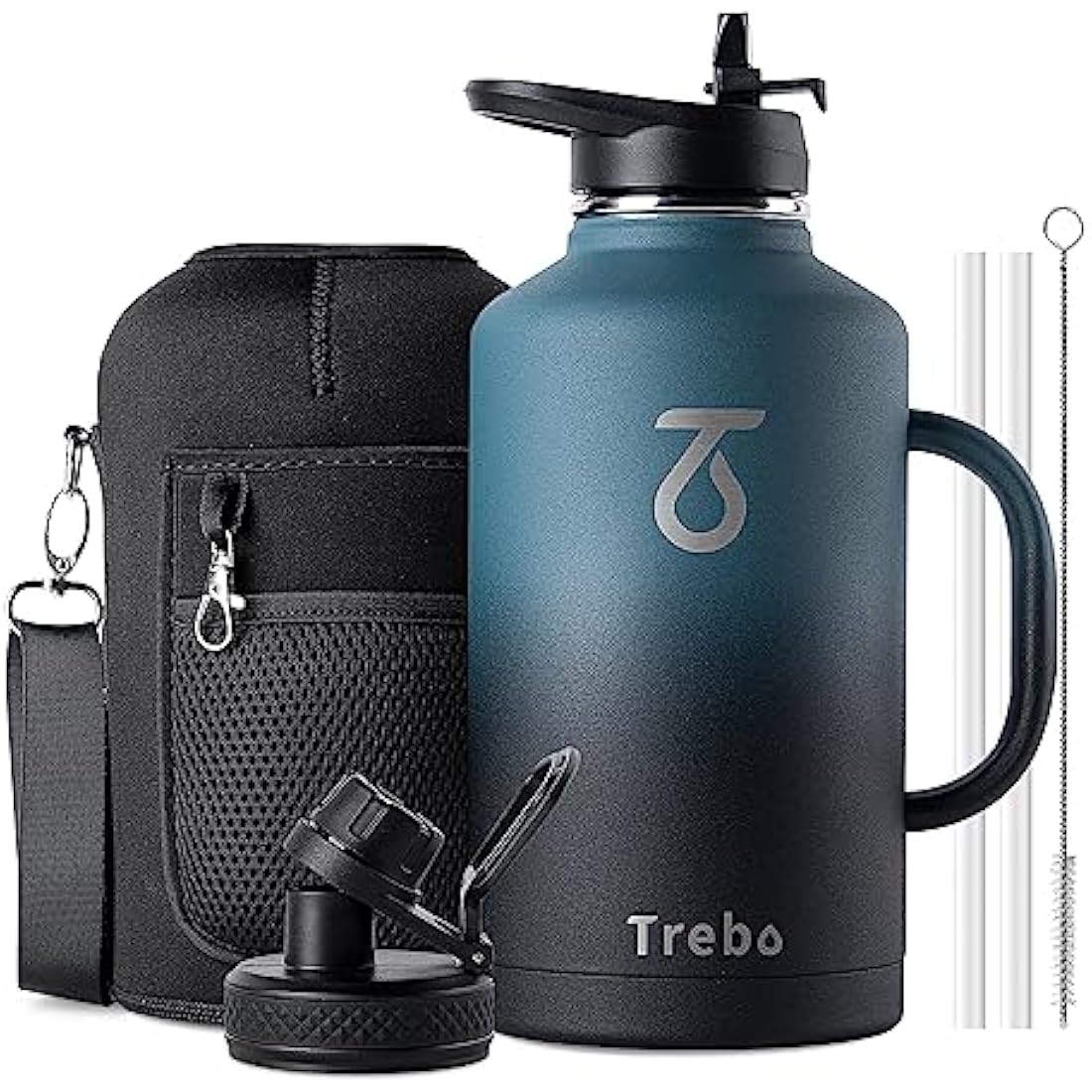 Trebo 2L Insulated Water Bottle | Stainless Steel Large Travel Jug