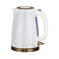 Russell Hobbs Groove Electric Kettle – 1.7L Fast Boil, White & Gold