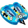 SereneLife 2-Person Inflatable Towable Tube – Blue PVC Water Raft