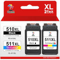 Palmtree PG-510 CL-511 Remanufactured Ink Cartridges for Canon Pixma