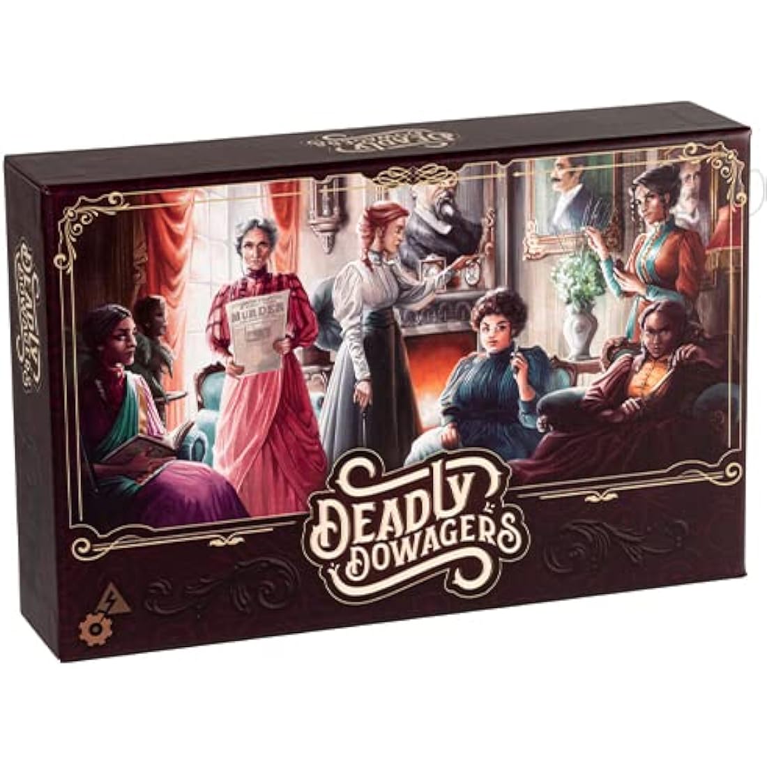 Deadly Dowagers Board Game by SparkWorks – Strategy Card Game for 2-6 Players