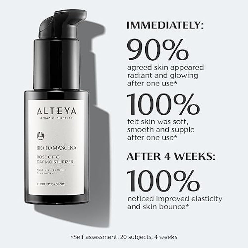 Alteya Organic Bulgarian Rose Day Moisturiser – Rejuvenating Face Cream 50ml