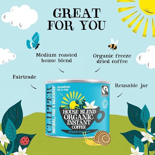 Clipper Organic Medium Roast Arabica Instant Coffee - 500g Refill