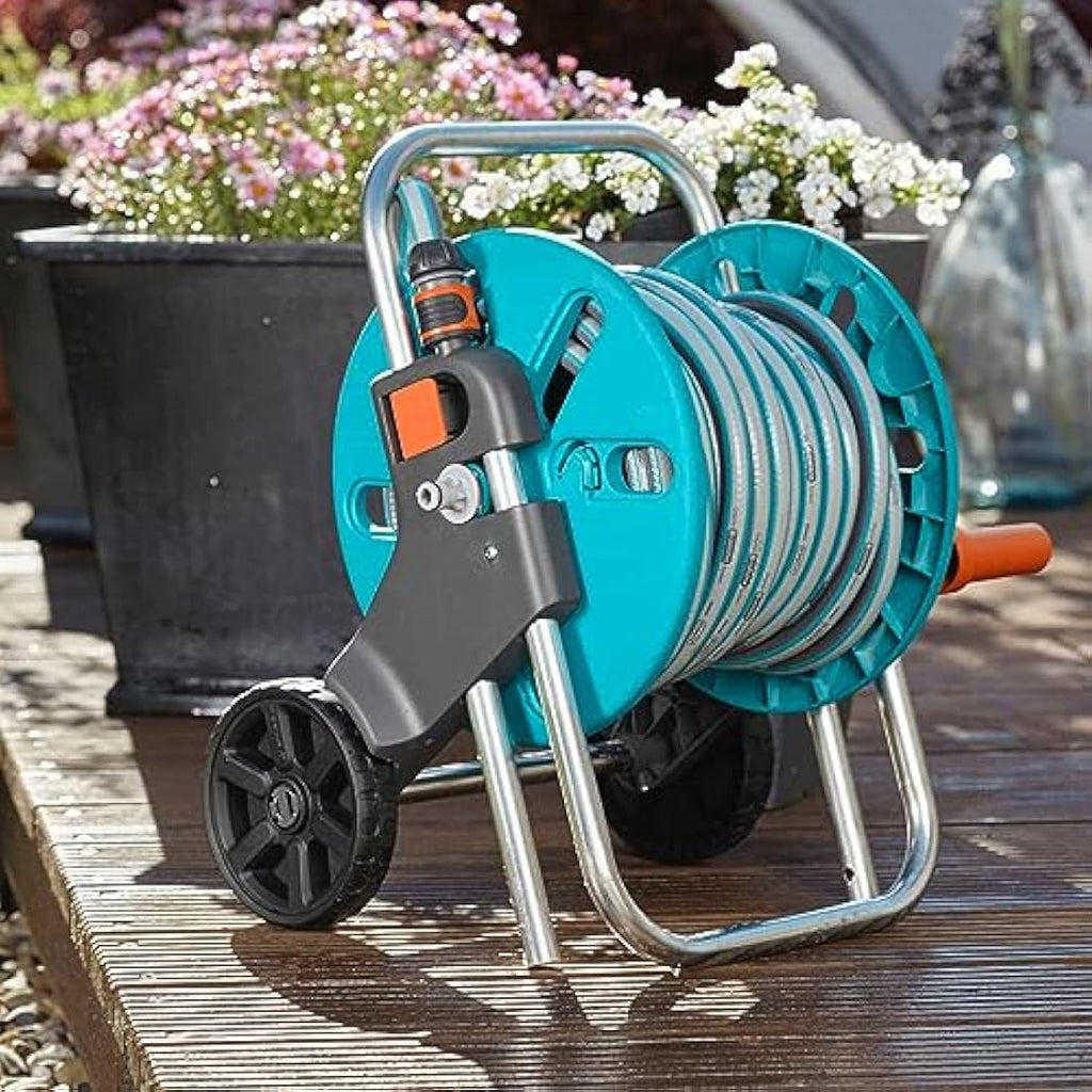 Gardena AquaRoll S Watering Hose Reel – Outdoor Garden Irrigation