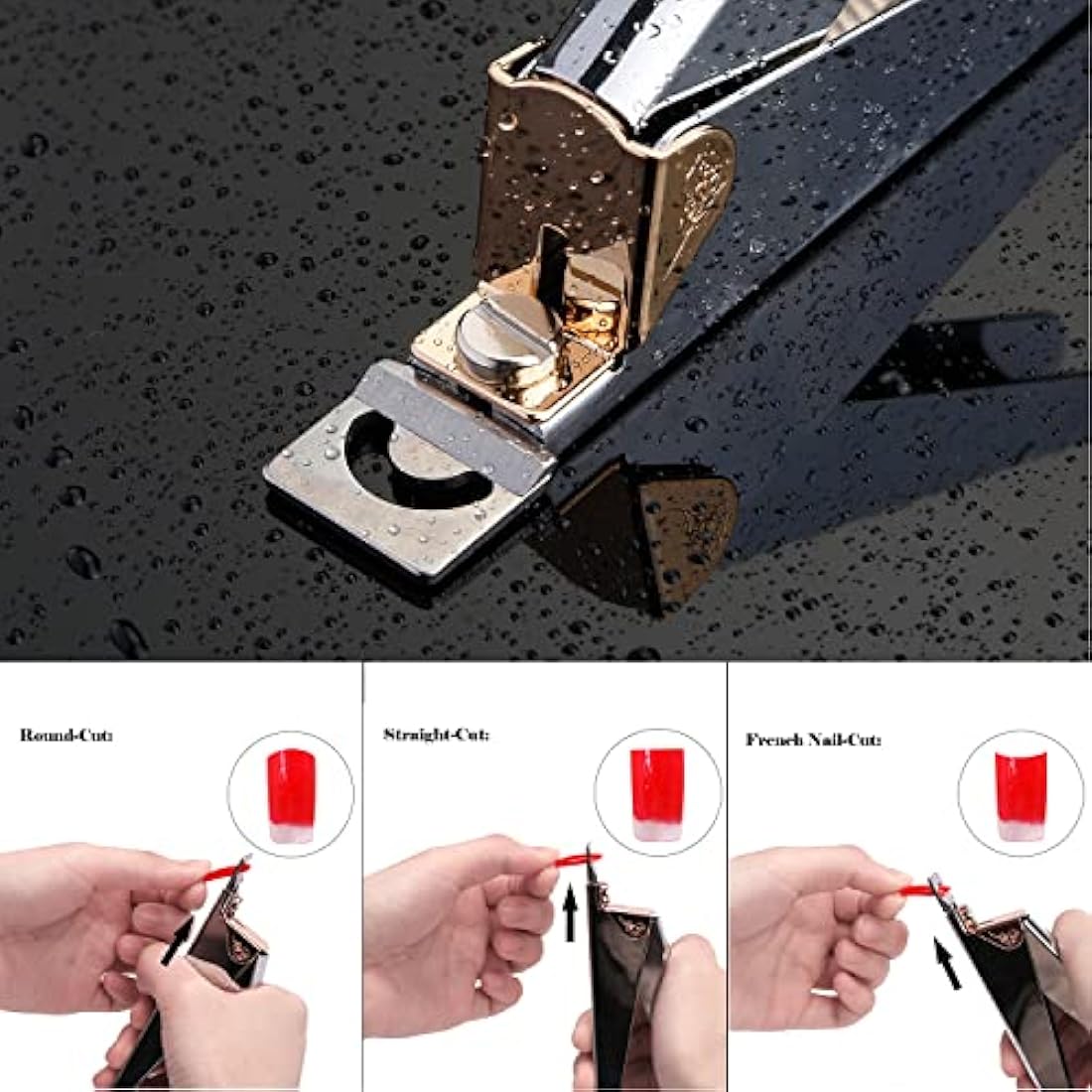 BEZOX Professional Acrylic Nail Clippers – Stainless Steel Tip Cutter