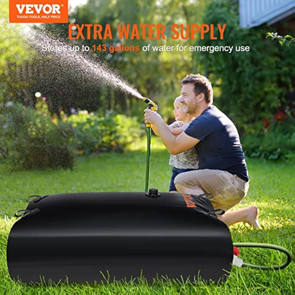 VEVOR 143 Gallon Water Tank Bladder | Collapsible PVC Storage Container