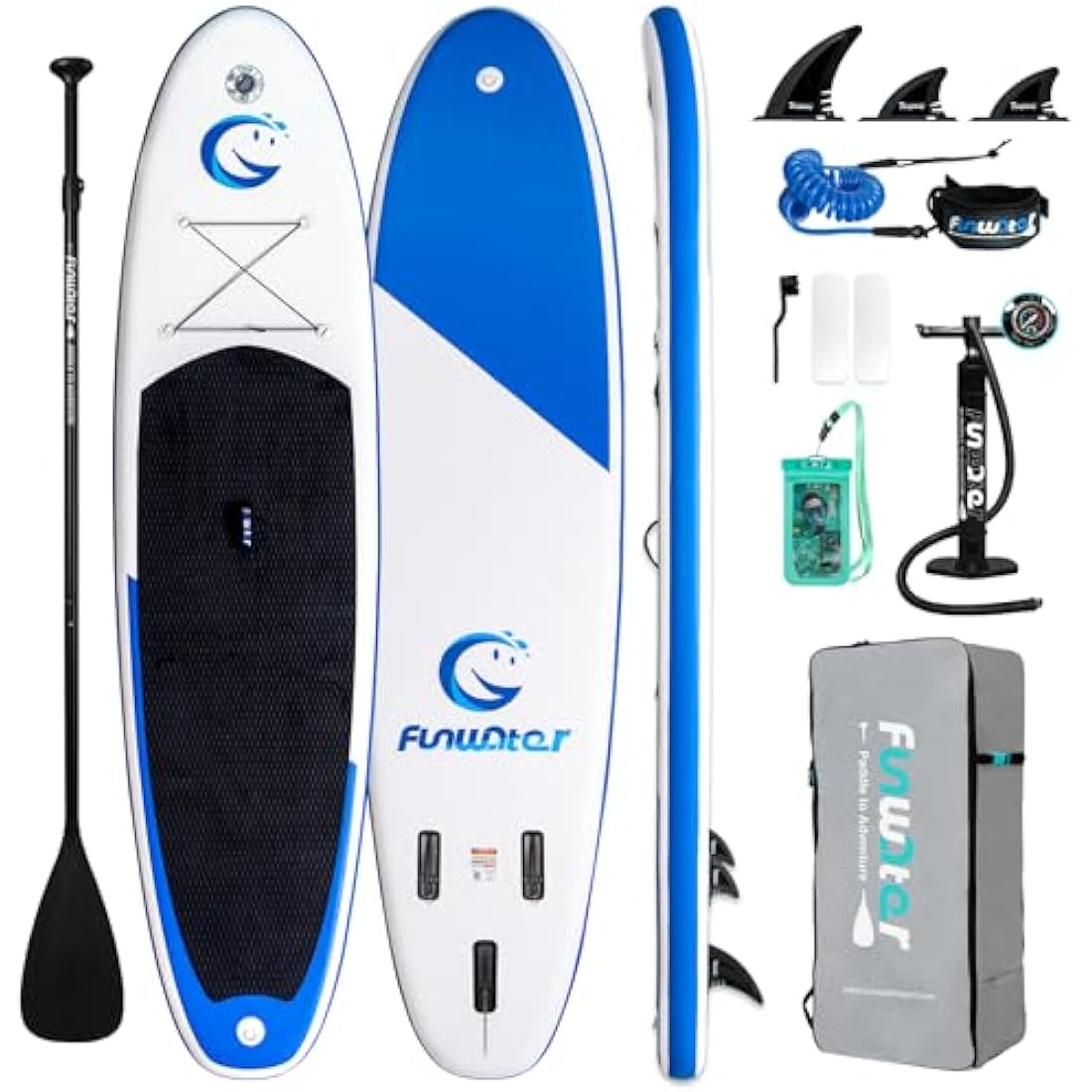 FunWater Inflatable Stand Up Paddle Board – Ultra-Light 11' ISUP Kit
