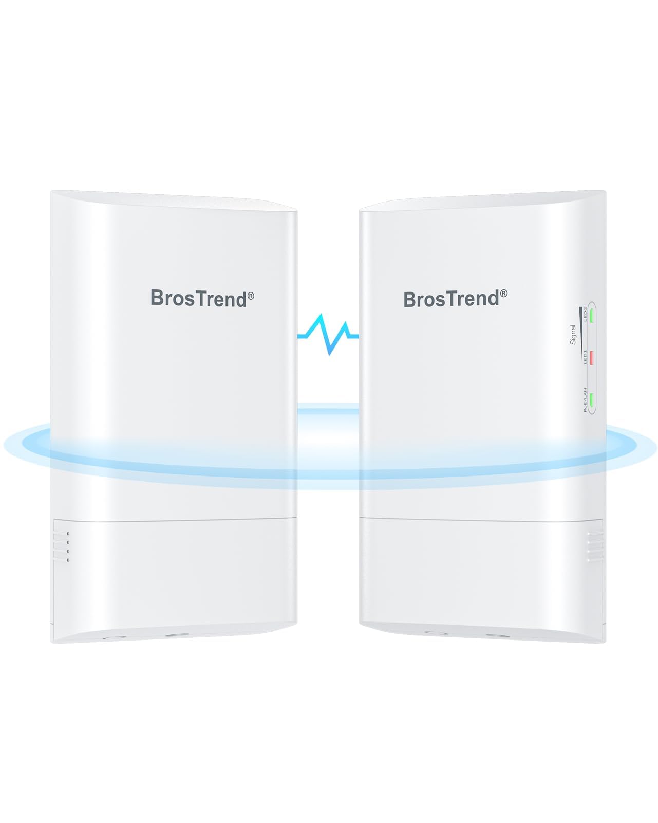 BrosTrend 5GHz 867Mbps Point to Point Wireless Bridge - 1km Outdoor CPE