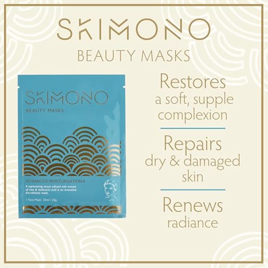 Skimono Super Indulgence 4-Pack Mask Set | Hydrating Skincare Gift