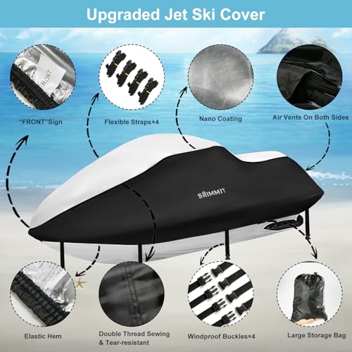 Jet Ski Cover – Heavy Duty 420D Waterproof PWC Cover