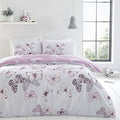 Catherine Lansfield Scatter Butterfly Double Duvet Set | Heather Cotton