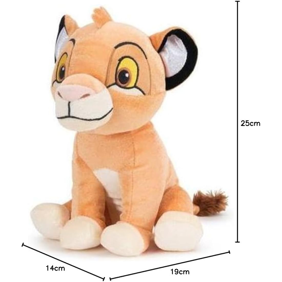 Disney 100 Years Simba Plush – 25cm Sparkly Lion King Stuffed Toy