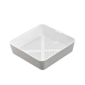 SteadyKleen Plastic Shower Caddy – White Mesh Storage Basket, 8.5 x 2.5"
