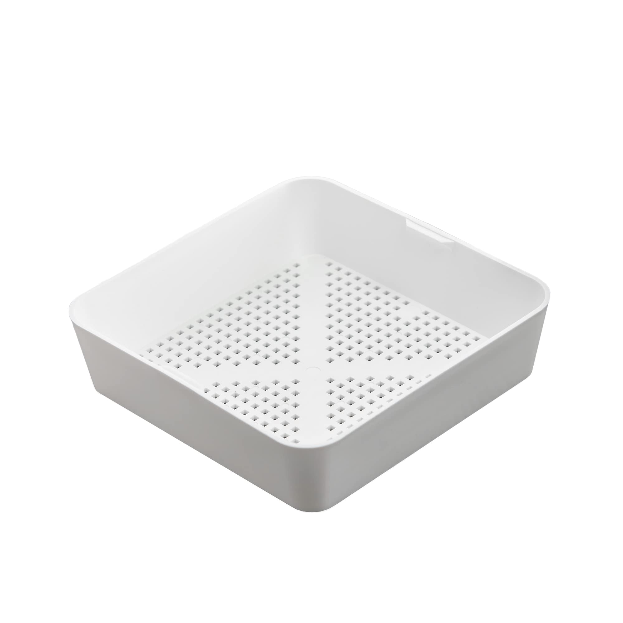 SteadyKleen Plastic Shower Caddy – White Mesh Storage Basket, 8.5 x 2.5"