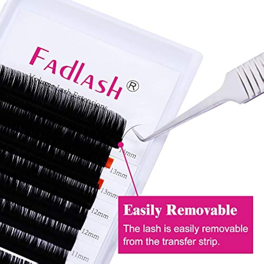 Fadlash Classic Eyelash Extensions | 0.20mm C Curl Matte Black