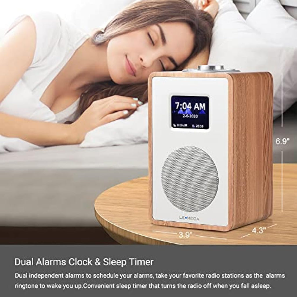 LEMEGA CR4 DAB/DAB+ Digital Radio with Bluetooth and Alarm - Walnut