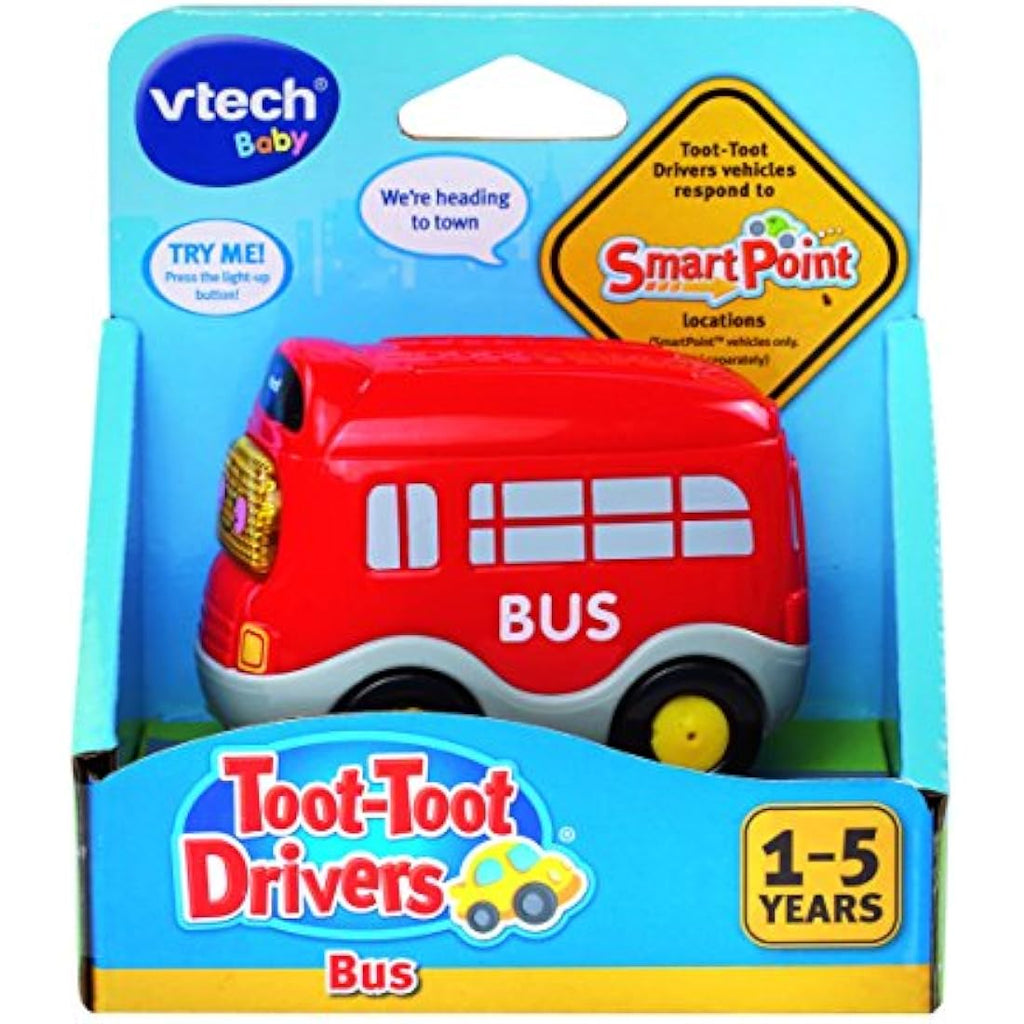 VTech Toot-Toot Drivers Bus – Interactive Toy Vehicle with Sounds, Red