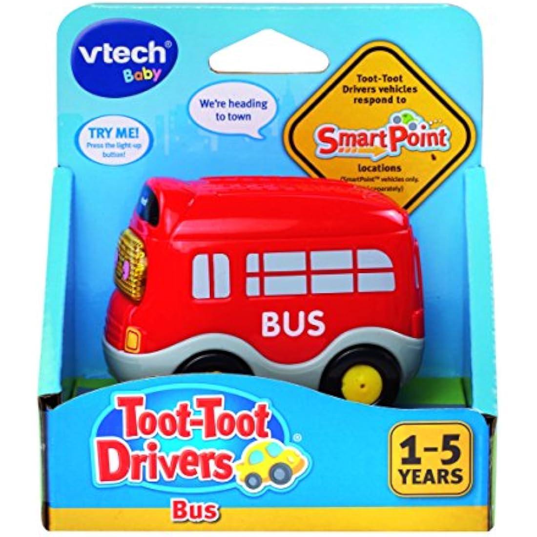 VTech Toot-Toot Drivers Bus – Interactive Toy Vehicle with Sounds, Red