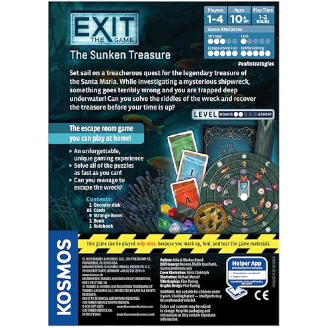 Thames & Kosmos EXIT: The Sunken Treasure Escape Room Board Game