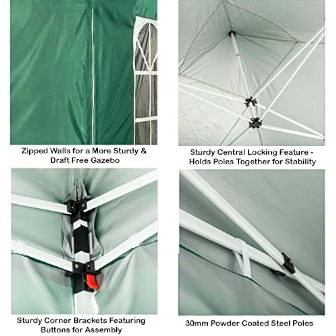 Jolof Store 3m x 3m Pop Up Garden Gazebo – Waterproof Heavy Duty Shelter