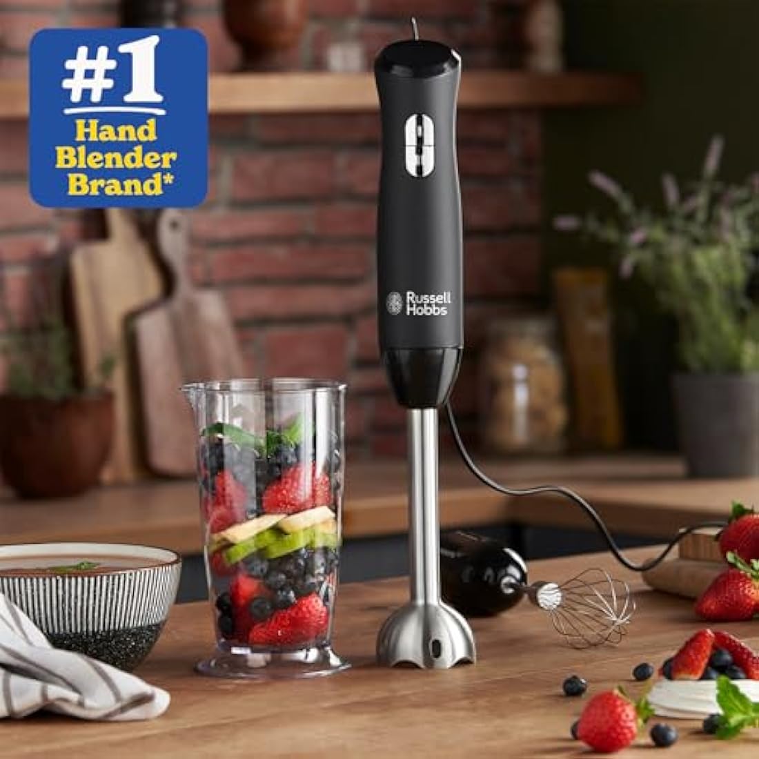 Russell Hobbs Desire 3-in-1 Hand Blender | 500W Stainless Steel Set
