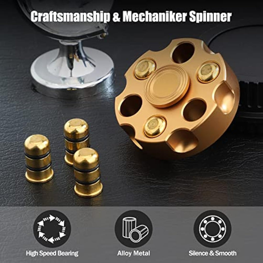 Jolof Store Metal Fidget Spinner – Alloy Desk Toy for Stress Relief