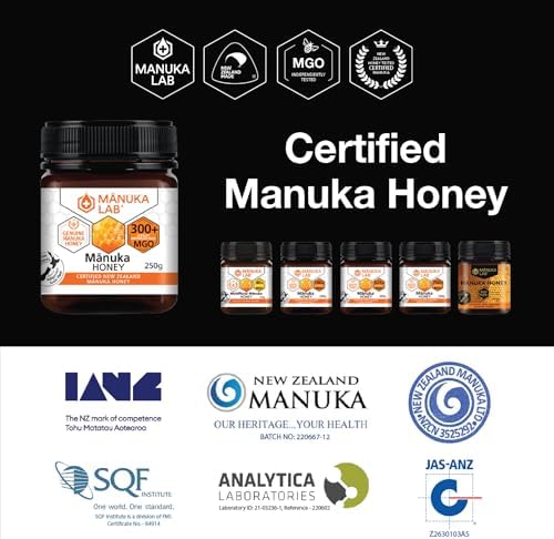 Manuka Lab MGO 300+ Manuka Honey – 500g New Zealand Raw Honey
