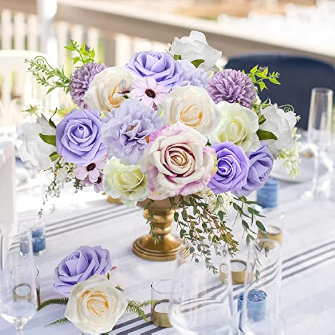 Purple & Dusty Rose Silk Artificial Flowers for DIY Weddings