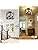 Industrial Wood Chandelier – 4-Light Farmhouse Ceiling Lamp