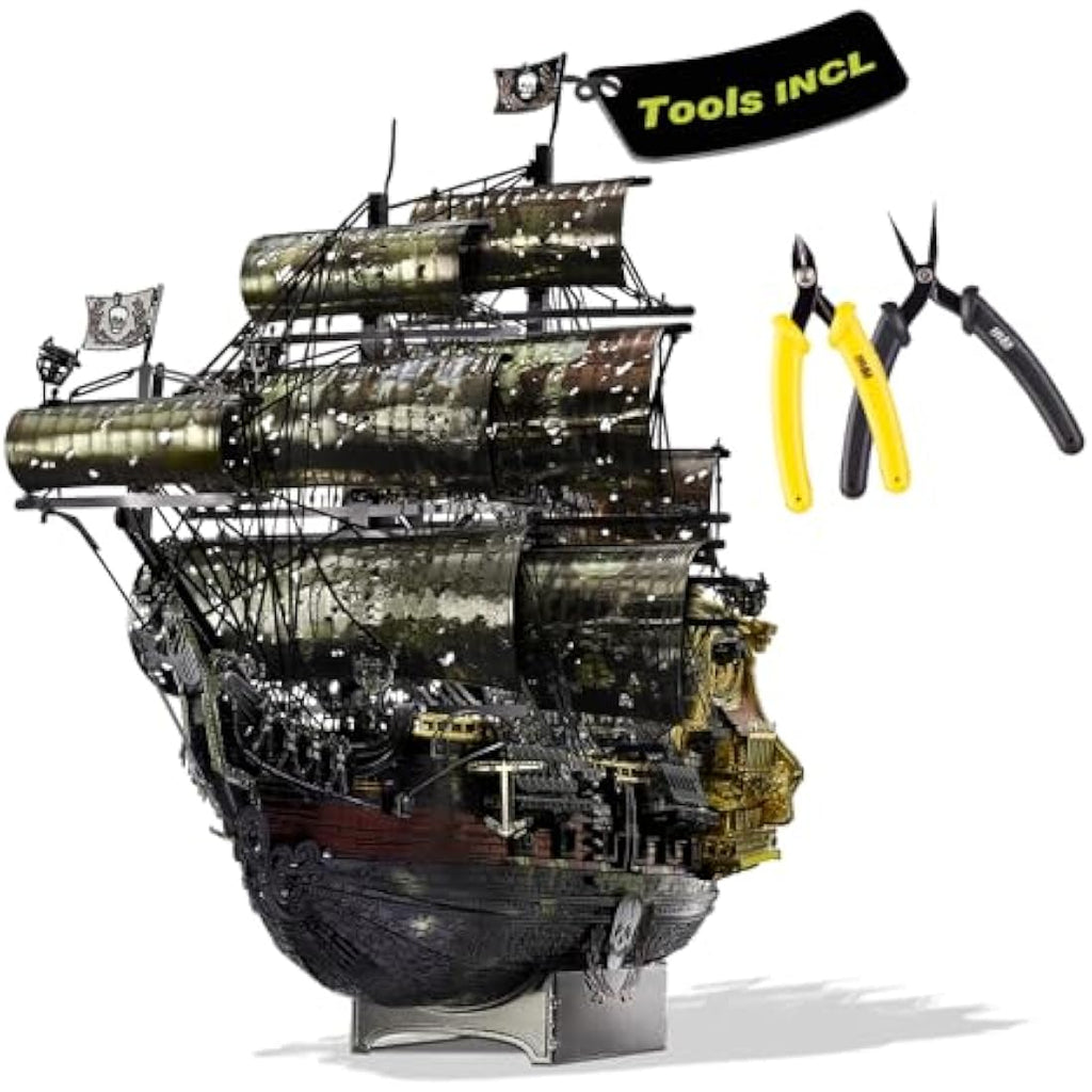 Piececool Queen Anne's Revenge 3D Metal Puzzle - Pirate Ship Model Kit