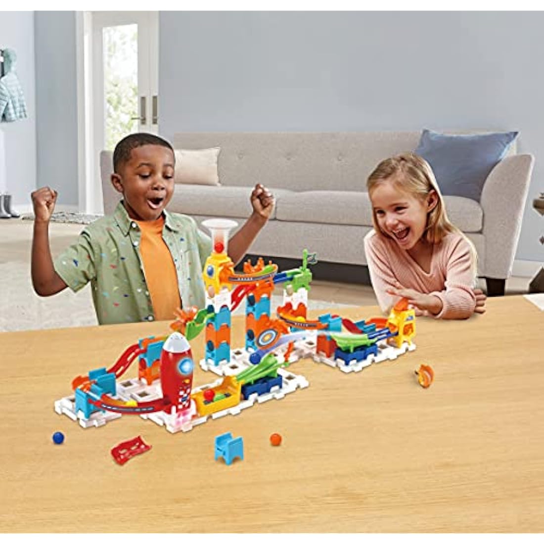 VTech Marble Rush Launch Pad – 75-Piece Space Themed Marble Run Set